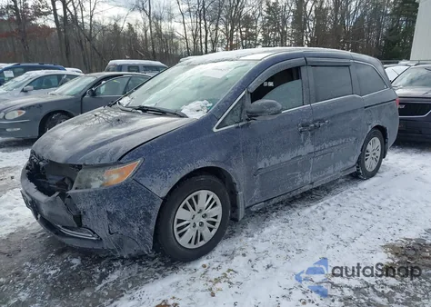 2014 Honda Odyssey Lx из США, поврежденный, VIN 5FNRL5H22EB001662